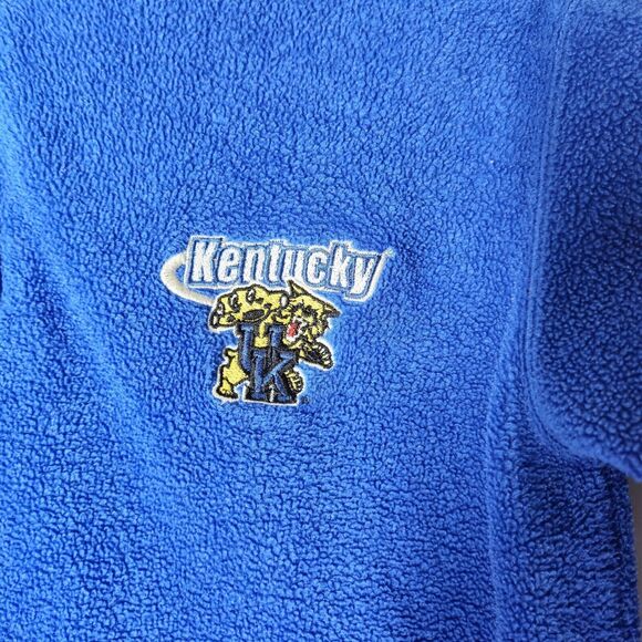 Vintage 90s Kentucky Wildcats Blue Starter Pullover Fleece Jacket Youth M 10/12 - Picture 3 of 7